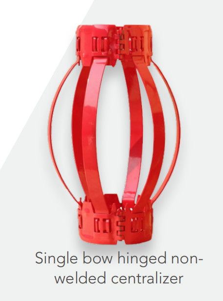 API 10D 5 1/2 Améliorer la qualité de la cimentation Centralizer à ressort à arc non soudé pour puits verticaux