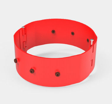 De fer d'arrêt de collier centralisateurs malléables rouges de cuvelage puits avec une force de reconstitution élevée