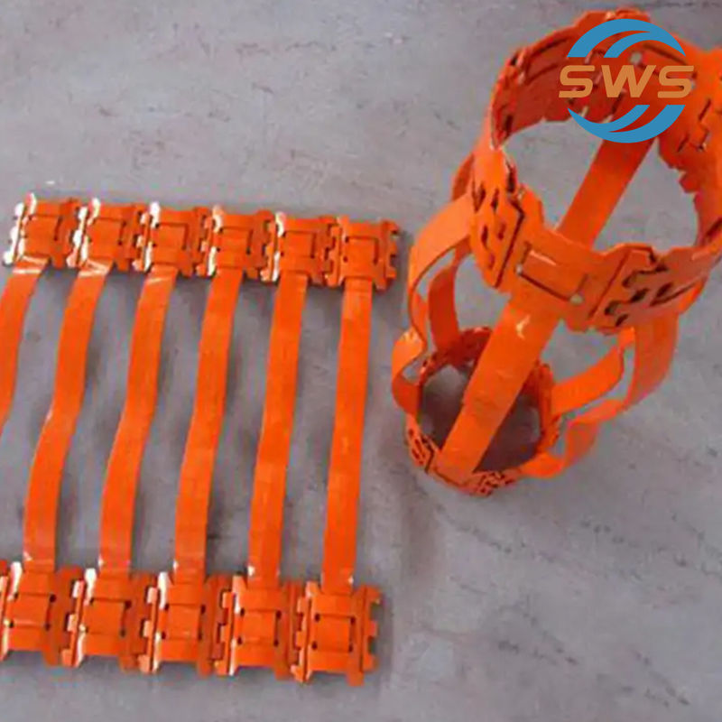 API 10D 5 1/2 Améliorer la qualité de la cimentation Centralizer à ressort à arc non soudé pour puits verticaux