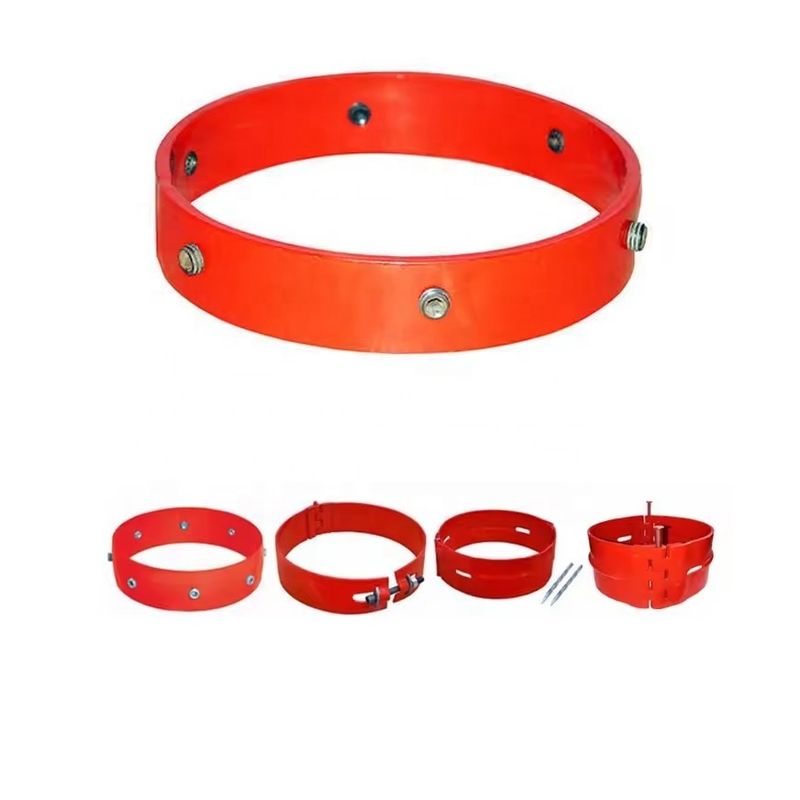 La norme API 8 1/8 pour l'utilisation de puits d'huile prévoit un collier d'arrêt de type vis pour un centralisateur avec des forces axiales élevées.
