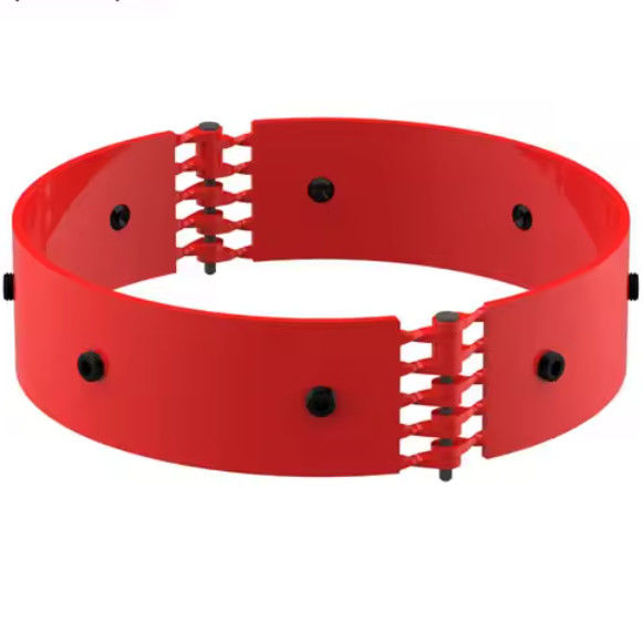 La norme API 8 1/8 pour l'utilisation de puits d'huile prévoit un collier d'arrêt de type vis pour un centralisateur avec des forces axiales élevées.