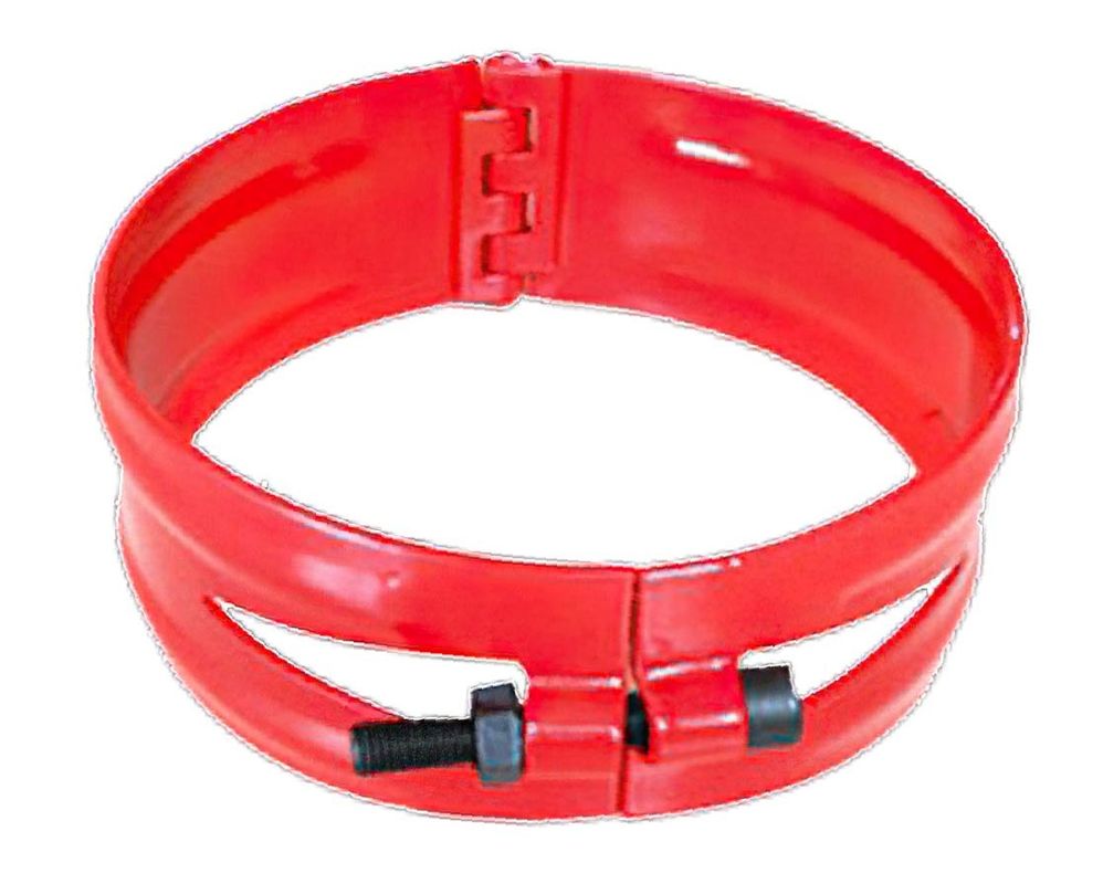 La norme API 8 1/8 pour l'utilisation de puits d'huile prévoit un collier d'arrêt de type vis pour un centralisateur avec des forces axiales élevées.