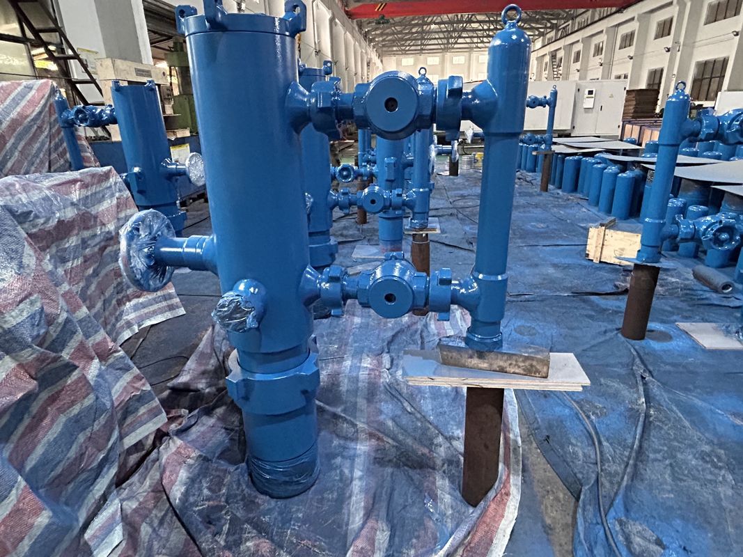 5-1/2' API Casing LTC Boucle connectée 54Mpa Pré- pression d'essai Double prise Tête de cimentation avec emballage en bois 450KG