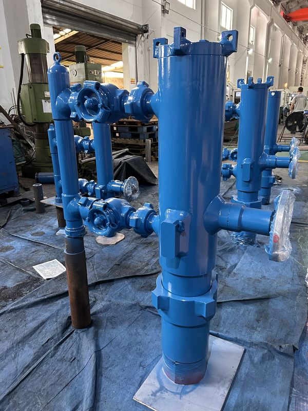 5-1/2' API Casing LTC Boucle connectée 54Mpa Pré- pression d'essai Double prise Tête de cimentation avec emballage en bois 450KG