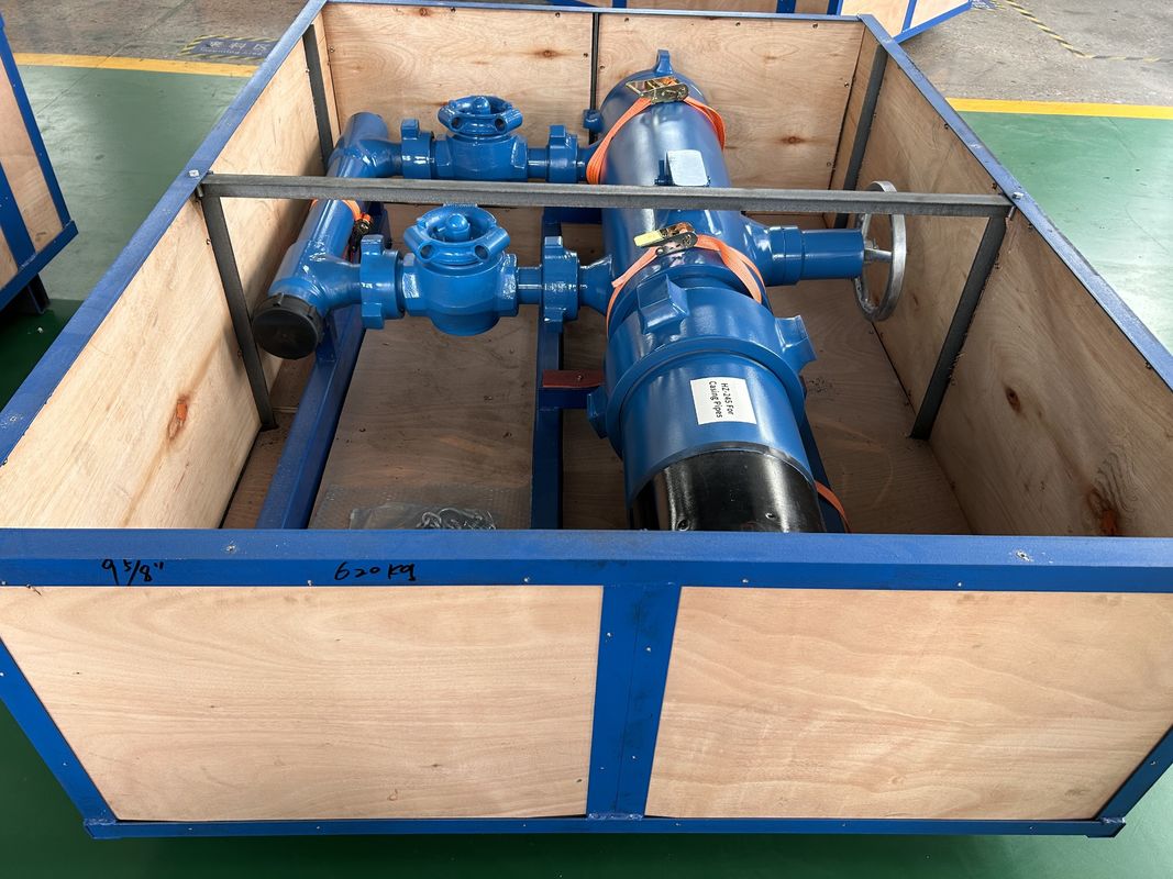 13-3/8' API Casing LTC BTC Boucle connectée 35Mpa Pression de travail Double prise Tête de cimentation avec emballage en bois