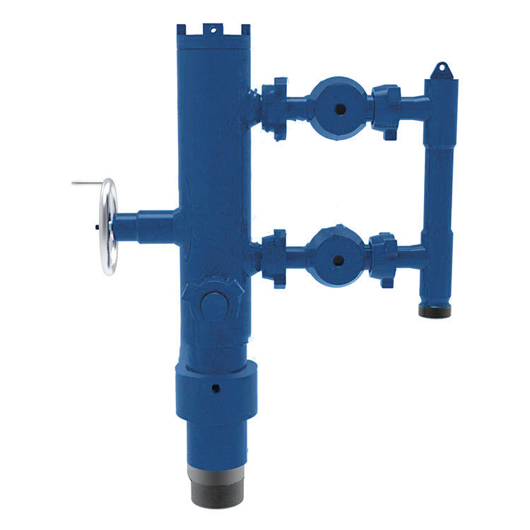13-3/8' API Casing LTC BTC Boucle connectée 35Mpa Pression de travail Double prise Tête de cimentation avec emballage en bois