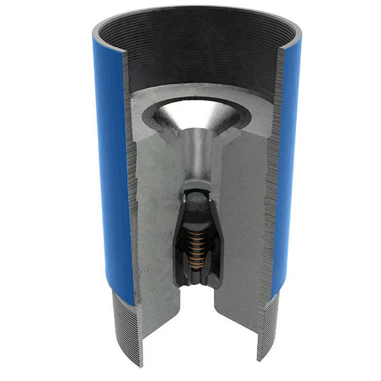 Chaussure-guide et collier flottant filetés LTC 7 pouces C90-d standard API pour champ pétrolifère - Type à soupape unique en alliage d'aluminium forgé